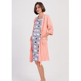 Фотография Комплект женский T86 peach-grey р.S-XL "Trikotag" недорого оптом от прямого поставщика