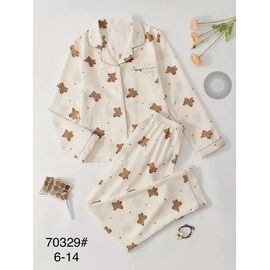 Фотография Пижама детская на девочку 70329 beige р.8-16 "Anion" недорого оптом от прямого поставщика
