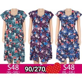 Фотография Халат женский S48 mix р.XL-5XL "Anion" недорого оптом от прямого поставщика