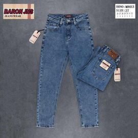 Джинси чоловічі M803 blue р.26-32 "Baron Jeans" недорого оптом від прямого постачальника