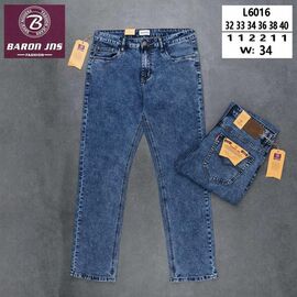 Джинси чоловічі L6016 blue р.32-40 "Baron Jeans" недорого оптом від прямого постачальника