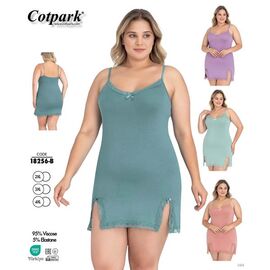 Фотография Ночнушка женская 18256B green р.2XL-4XL "Trikotag" недорого оптом от прямого поставщика