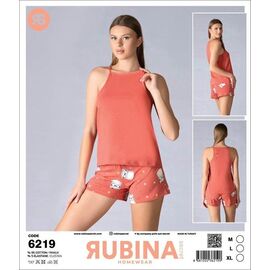 Фотография Пижама лёгкая женская 6219 orange р.M-XL "Trikotag" недорого оптом от прямого поставщика