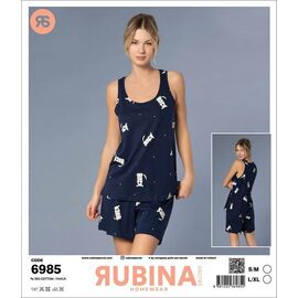Фотография Пижама лёгкая женская 6985 navy р.S-XL "Trikotag" недорого оптом от прямого поставщика