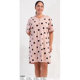 Фотография Ночнушка женская S10021 pink р.XL-4XL "Trikotag" недорого оптом от прямого поставщика