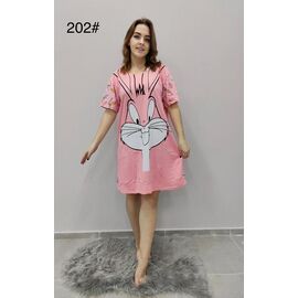 Фотография Ночнушка женская 202 pink р.52 "Anion" недорого оптом от прямого поставщика
