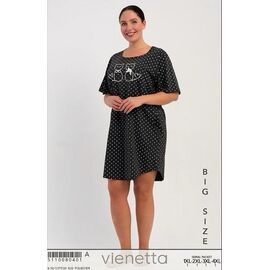 Фотография Ночнушка женская T469 black р.XL-4XL "Trikotag" недорого оптом от прямого поставщика