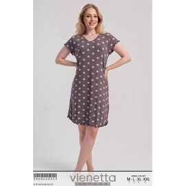 Фотография Ночнушка женская T475 grey р.S-XL "Trikotag" недорого оптом от прямого поставщика