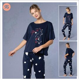 Фотография Пижама женская 6907 navy р.S-XL "Trikotag" недорого оптом от прямого поставщика