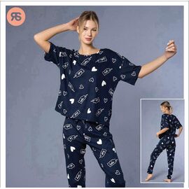 Фотография Пижама женская 6913 navy р.S-XL "Trikotag" недорого оптом от прямого поставщика