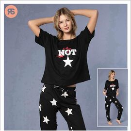 Фотография Пижама женская 6927 black р.S-XL "Trikotag" недорого оптом от прямого поставщика