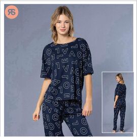 Фотография Пижама женская 6931 navy р.S-XL "Trikotag" недорого оптом от прямого поставщика