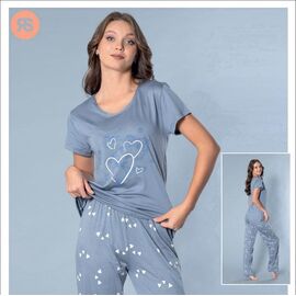 Фотография Пижама женская 7347 grey р.M-XL "Trikotag" недорого оптом от прямого поставщика