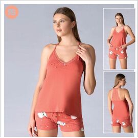 Фотография Пижама лёгкая женская 6221 red р.M-XL "Trikotag" недорого оптом от прямого поставщика