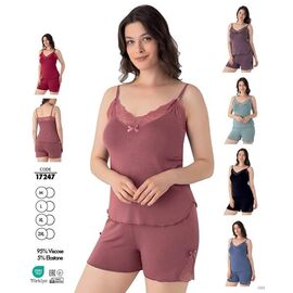 Фотография Пижама лёгкая женская 17247 green р.M-2XL "Trikotag" недорого оптом от прямого поставщика