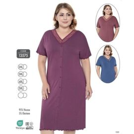 Фотография Ночнушка женская 13575 blue р.2XL-5XL "Trikotag" недорого оптом от прямого поставщика