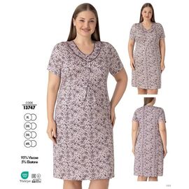 Фотография Ночнушка женская 13747 powder р.XL-4XL "Trikotag" недорого оптом от прямого поставщика