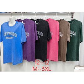 футболка жіноча 12-12 pink р.M-3XL "Xie" недорого оптом від прямого постачальника