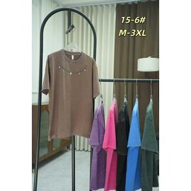 футболка жіноча 15-6 green р.M-3XL "Xie" недорого оптом від прямого постачальника