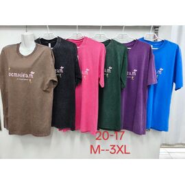 футболка жіноча 20-17 green р.M-3XL "Xie" недорого оптом від прямого постачальника