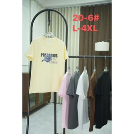 футболка жіноча 20-6 brown р.L-4XL "Xie" недорого оптом від прямого постачальника