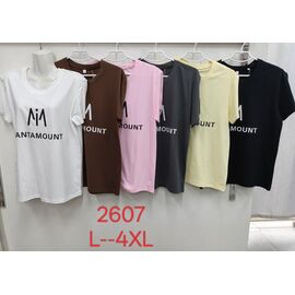 футболка жіноча 2607 pink р.L-4XL "Xie" недорого оптом від прямого постачальника
