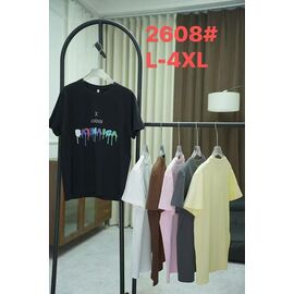 футболка жіноча 2608 pink р.L-4XL "Xie" недорого оптом від прямого постачальника