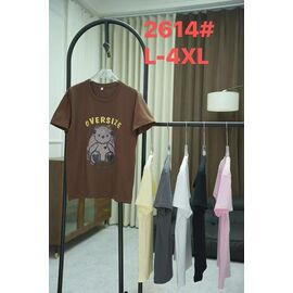 футболка жіноча 2614 yellow р.L-4XL "Xie" недорого оптом від прямого постачальника