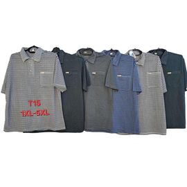 Фотография Футболка мужская T15 mix р.XL-4XL "Anion" недорого оптом от прямого поставщика