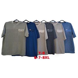 Фотография Футболка мужская T6 mix р.5XL-8XL "Anion" недорого оптом от прямого поставщика