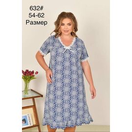 Фотография Ночнушка женская 632 blue р.54-62 "Anion" недорого оптом от прямого поставщика