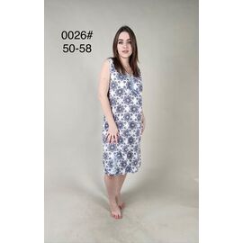 Фотография Ночнушка женская 0026 white-blue р.50-58 "Anion" недорого оптом от прямого поставщика