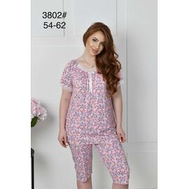 Фотография Пижама лёгкая женская 3802 pink р.54-62 "Anion" недорого оптом от прямого поставщика