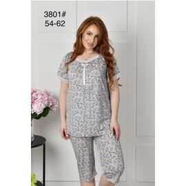Фотография Пижама лёгкая женская 3801 l.grey р.54-62 "Anion" недорого оптом от прямого поставщика