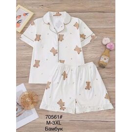 Фотография Пижама лёгкая женская 70561 beige р.M-3XL "Anion" недорого оптом от прямого поставщика