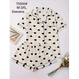 Фотография Пижама лёгкая женская 70550 beige р.M-3XL "Anion" недорого оптом от прямого поставщика
