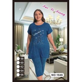 Фотография Костюм женский 1646 blue р.58-66 "Anion" недорого оптом от прямого поставщика