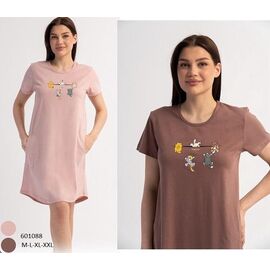 Фотография Ночнушка женская 601088 brown р.M-2XL "Trikotag" недорого оптом от прямого поставщика