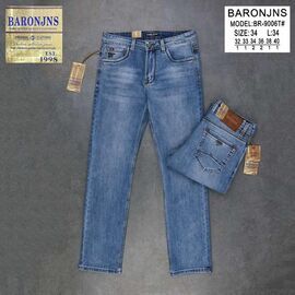 Джинси чоловічі BR9006 blue р.32-40 "Baron Jeans" недорого оптом від прямого постачальника