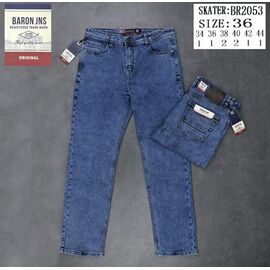 Джинси чоловічі 2053 blue р.34-44 "Baron Jeans" недорого оптом від прямого постачальника