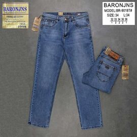 Джинси чоловічі BR9018 blue р.32-38 "Baron Jeans" недорого оптом від прямого постачальника