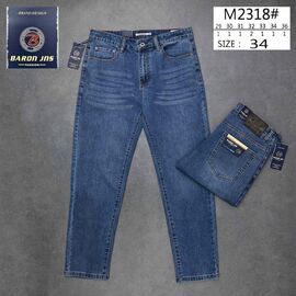 Джинси чоловічі M2318 blue р.29-36 "Baron Jeans" недорого оптом від прямого постачальника