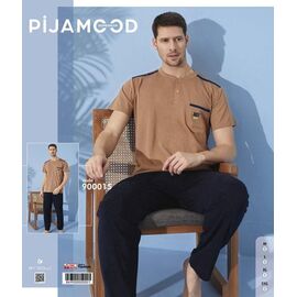 Фотография Пижама мужская 900015 brown р.M-2XL "Trikotag" недорого оптом от прямого поставщика
