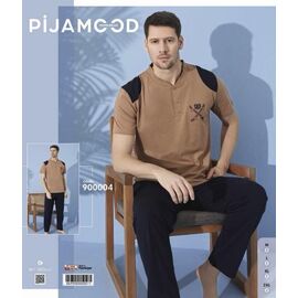 Фотография Пижама мужская 900004 brown р.M-2XL "Trikotag" недорого оптом от прямого поставщика
