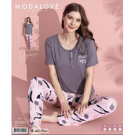 Фотография Пижама лёгкая женская 110280 grey р.M-2XL "Trikotag" недорого оптом от прямого поставщика