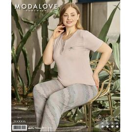 Фотография Пижама лёгкая женская 300006 beige р.3XL-6XL "Trikotag" недорого оптом от прямого поставщика