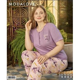 Фотография Пижама лёгкая женская 300220 purple р.3XL-6XL "Trikotag" недорого оптом от прямого поставщика