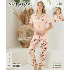 Фотография Пижама лёгкая женская 4504 peach р.M-2XL "Trikotag" недорого оптом от прямого поставщика
