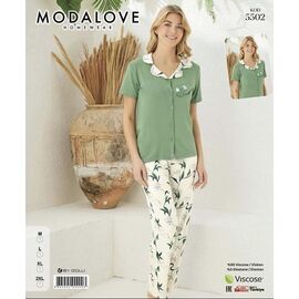 Фотография Пижама лёгкая женская 5502 green р.M-2XL "Trikotag" недорого оптом от прямого поставщика