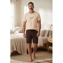 Фотография Пижама мужская 601112 beige-brown р.XL-4XL "Trikotag" недорого оптом от прямого поставщика